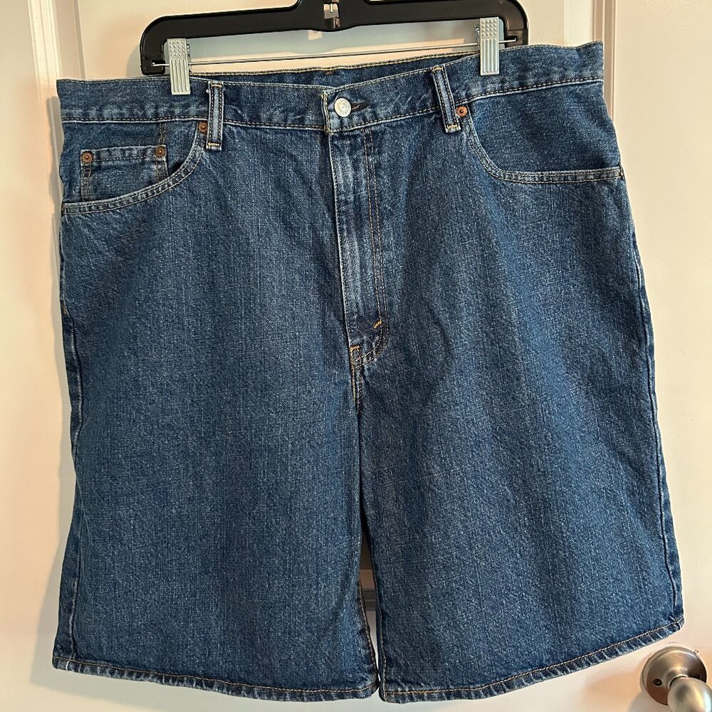 Levi's 550 Red Tab Relaxed Fit Blue Denim Shorts Men's Size 42